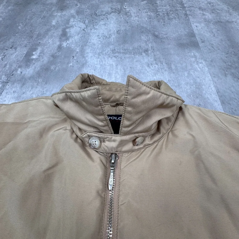 Vintage Polo Sport Ralph Lauren Jacket Mens Large Tan Heavyweight Workwear